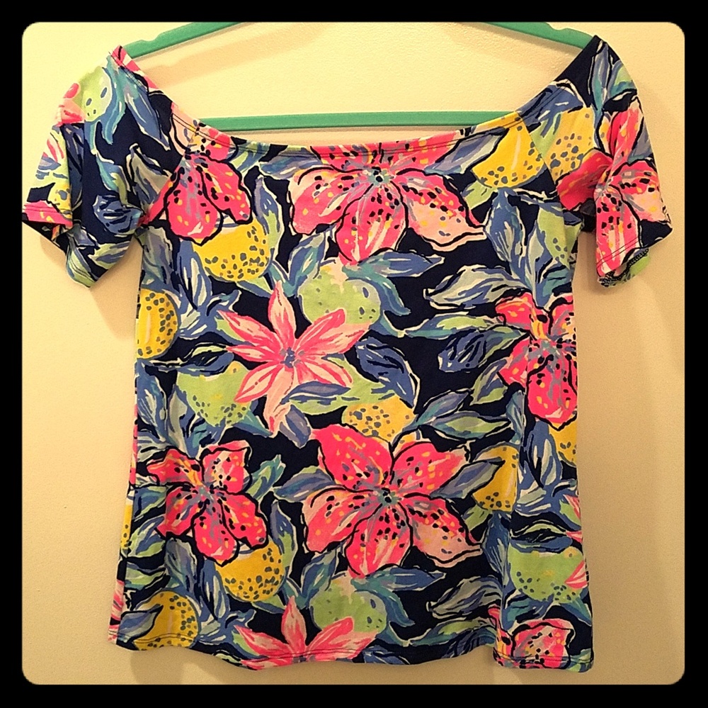 Lilly Pulitzer Capri Soleil Keria Top, Nauti Navy